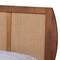 Baxton Studio Asami Mid-Century Modern Walnut Brown Finished Wood and Woven Rattan Full Size 3-Piece Bedroom Set 242-11116-9407-11298-11298-ZORO - alternate 10